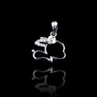 Rabbit Lovely Cute Animal Pendants Vivid 925 Silver Hollow - Carved Jewelry