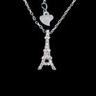 Shining Cz Stone 925 Silver Necklace / Female Engagement Jewelry Stars Shape
