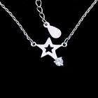 Cubic Zircon New Jewellery Design Shining Jewelry Notes Shape Evening Necklace