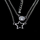 Silver New Jewellery Design Shining Mail Shape Birthday Present Necklace For Boy