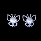 Adorable Cat Shape Children Silver Jewellery With Freshwater Pearl