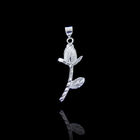 Plating Silver Pendant Jewelry 925 Plain Elegant Swan Pendant For Lady