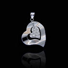 Hollow Design Butterfly Silver Pendants Korean Minimalist Style
