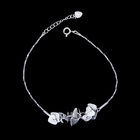 Minimalist Style Silver Charm Bracelet Jewelers With Sequins Design