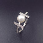 Sample Silver Pearl Ring 925 Sterling / Imperial Crown Natural Pearl Ring Jewelry