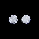 Personalized Cubic Zirconia Heart Earrings Sterling Silver 925 Blank Design