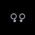 Delicate Special Rhinestone Stud Drop Earrings For Women And Girls