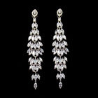 Leaves Tree’s Leaf Real 925 Silver Earrings With Cubic Zircon Stone