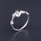 Elegant Silver Cubic Zirconia Rings With Luxurious Imperial Crown Shape