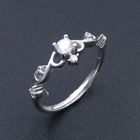 Infinity 925 Silver Charm Ring European Style / AAA Cubic Zirconia Jewelry