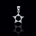 Pure 925 Silver Cubic Zirconia Pendant / Lovely Fish Shape Pendant For Gifts