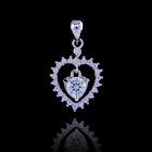 925 Silver Cubic Zirconia Pendant / White Gemstone Butterfly Shape Pendant Jewelry