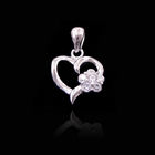 Cute Seafish Sea Star Smile Face 925 Silver pendant With Zircon For Girls