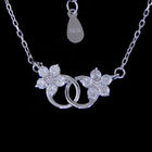 925 Silver Music Treble Clef High Note Necklace Rhythm For Musician / Wedding Jewelry Necklace