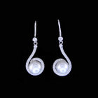 Plating Silver Pearl Earrings Stub / 925 Sample Freshwater Pearl Jewelry