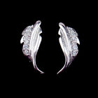 OEM 925 Sterling Silver Stud Earrings , Promotion 925 Su Ch Cz Earring