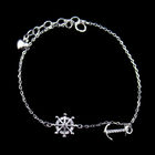Original 925 Silver Jewelry Silver 925 White Moon Bracelet For Anniversary