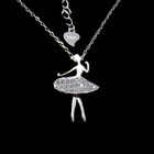 Dance Girls 925 Silver Necklace For Wedding / Daily Wear / Anniversary / Propose / Gift