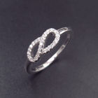 OEM 925 Silver Cubic Zirconia Rings / 925 Sterling Silver Engagement Ring