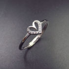 Anniversary 925 Silver Jewelry 925 Sterling Silver Promise Ring For Girl