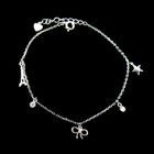 Butterfly Style Silver Cubic Zirconia Bracelet For Gift , Wedding Party