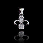 Custom Woman Silver Cubic Zirconia Pendant With Different Characters