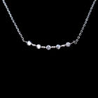 Elegantly 925 Silver Necklace Wedding Gift AAA Cubic Zirconia Stone