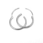 Sterling Silver 925 New Jewellery Design Rhodium Plated Hoop Earring