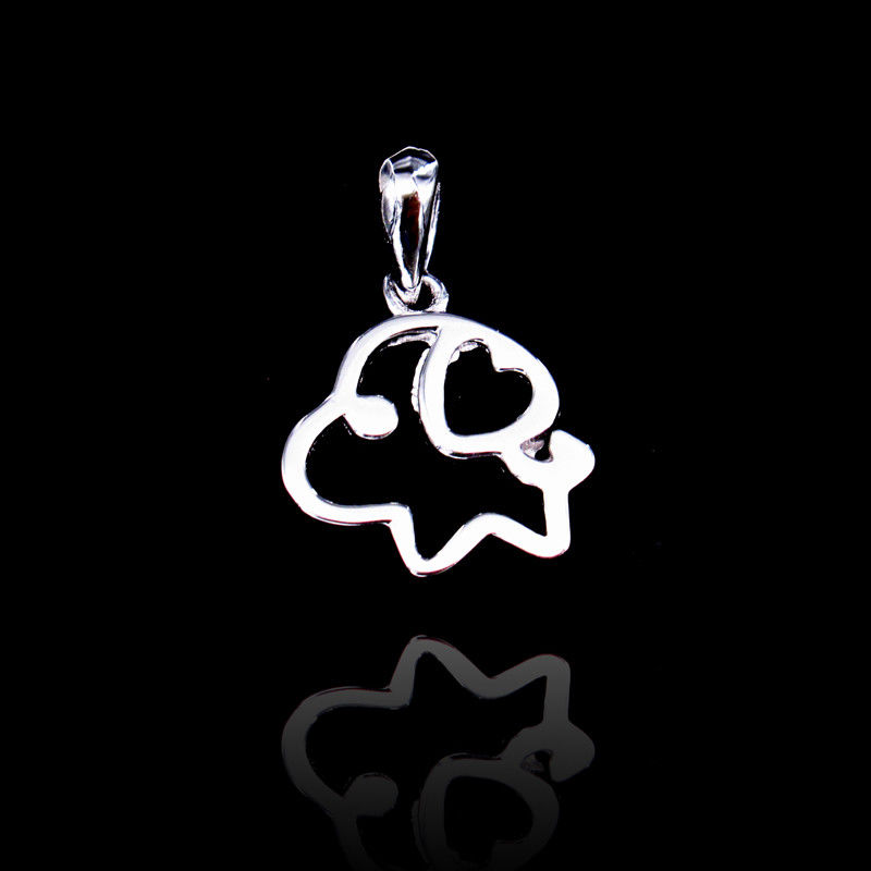 Customized Pure 925 Silver Pendant Minimalist Style With Little Puppy Shape