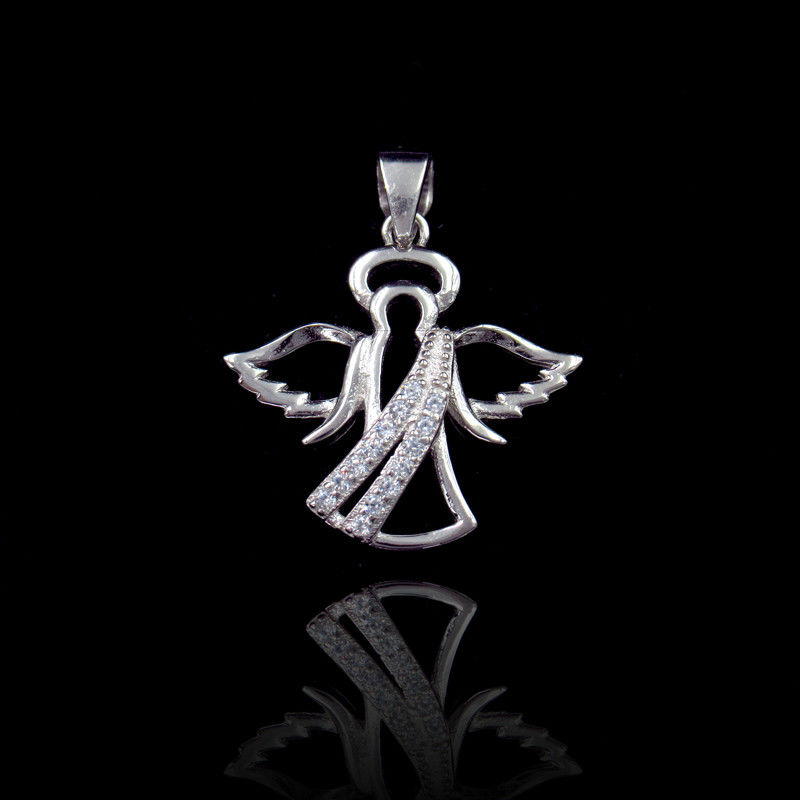 Fashional Angel pendant Jesus Flying Person With Wings / Sterling Silver Charms
