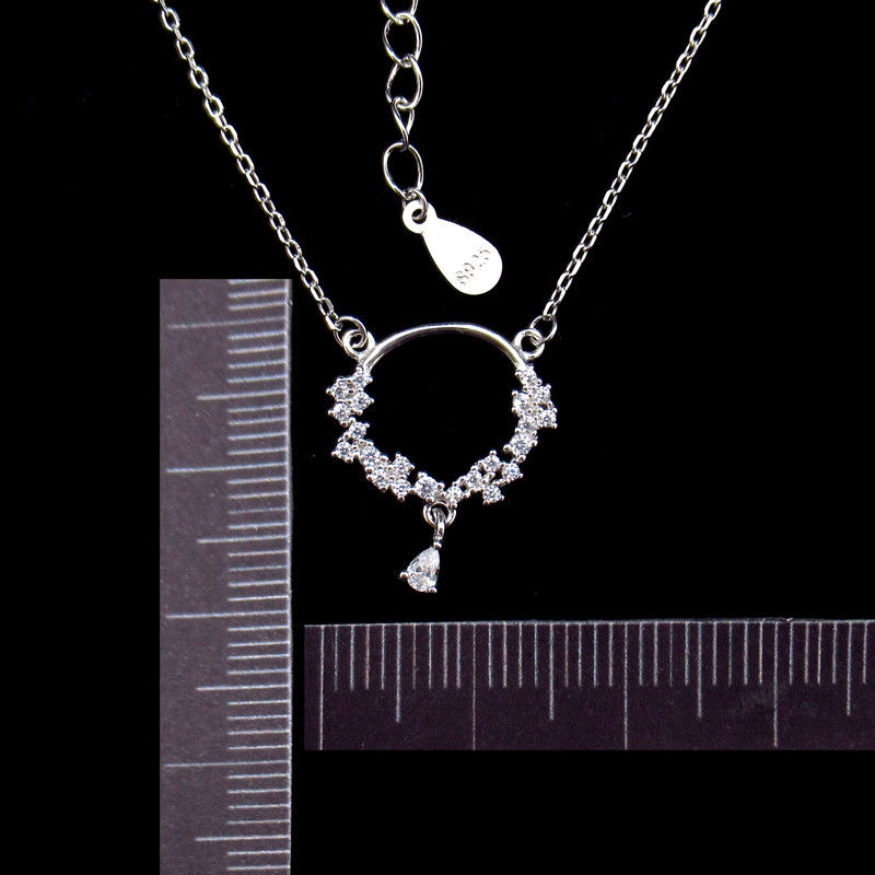 Vintage Design 925 Silver Necklace For Womens Rose Gold Plating