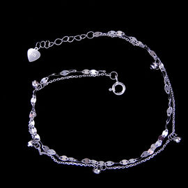 Customized Plain Silver Bracelet / Extension Chain Silver Ankle Bracelet