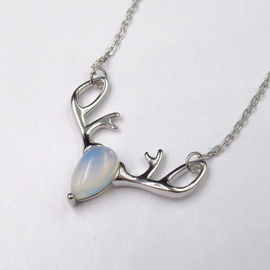 Buckhorn Shape New Jewellery Design Gemstone Moonstone Elegant Jewelry