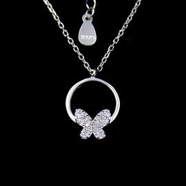 Pure Silver New Jewellery Design Special Tree Shape Birthday Present Necklace