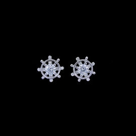 Exquisite Women Jewelry 925 Sterling Silver Stud Earrings Small Snowflake Shaped