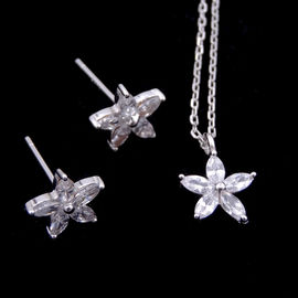 Cute Children Silver Jewellery Plated Rhodium Ship Wheel Helm Rudder Set Jewelry