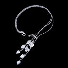 Girls Simple Silver Bracelet Flowers Design / Pure 925 Silver Bracelet Jewelry