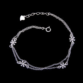 Stars Shape Plain Silver Bracelet Silver Hollow Shining Special Gift Design