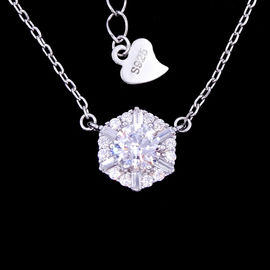 Irregular Shape Freshwater Pearl Drop Necklace Platinum Sterling Silver Jewellery