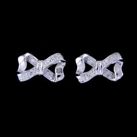 Korean Style Sterling Silver 925 Flower Shaped Earrings Stud With AAA Zircon