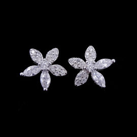 Beautiful Sterling Silver Butterfly Earrings Plated Rhodium 925 Silver Jewellery