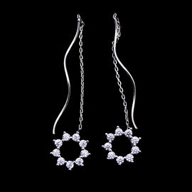 Indian Style Traditional 925 Sterling Silver Earrings For Engagement