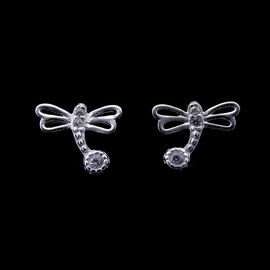 Pure 925 Sterling Silver Earrings Double Cross Special Shining Elegant