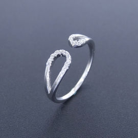 Personalized Swan Ring Open Size Free Style Pure 925 Silver Lovely Animal For Girls