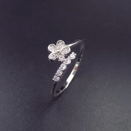 Infinity 925 Silver Charm Ring European Style / AAA Cubic Zirconia Jewelry