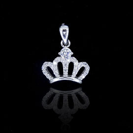 Luxury Micro - Setting Zircon Stone Pendant Shining Silver Wedding Jewellery