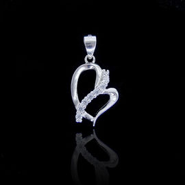 Luxury Micro - Setting Zircon Stone Pendant Shining Silver Wedding Jewellery