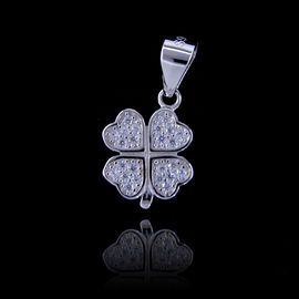 Little Boy Design 925 Silver Cubic Zirconia Pendant Jewelry Japanese Style