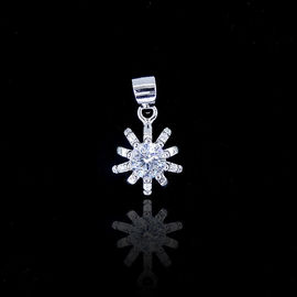 Original Design Silver Cubic Zirconia Pendant / Pure 925 Charm Silver Pendant Jewelry