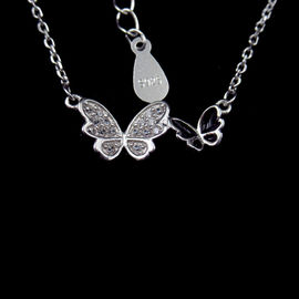 Snowflake Style Christmas Gift S925 Silver Chain Necklace Sweet Winter Design